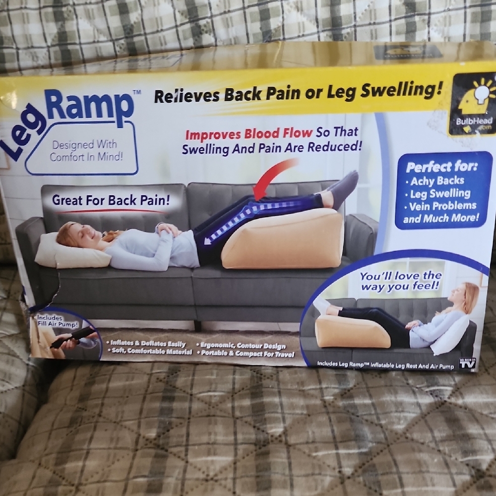 Leg Ramp for Back Pain Relief